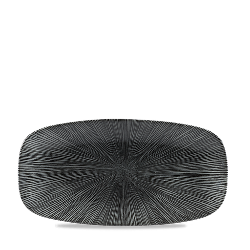 Studio Prints Agano Black  Chefs Oblong Plate 11 3/4X6" Box 12