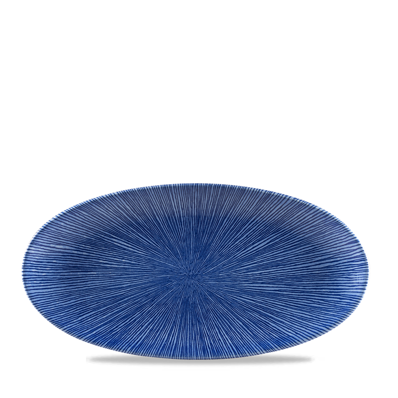 Studio Prints Agano Blue Oval Chefs Plate 11 4/5X5 3/4" Box 12