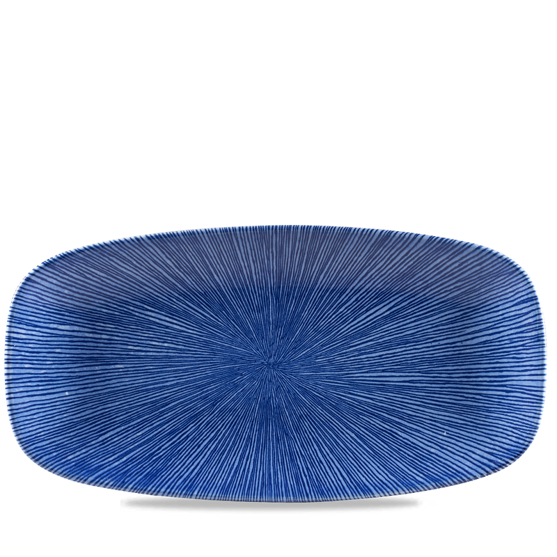 Studio Prints Agano Blue  Chefs Oblong Plate 13 7/8X7 3/8" Box 6