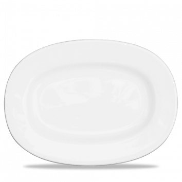 Alchemy Gold Bd Rimmed Oval Plate 13" Box 6
