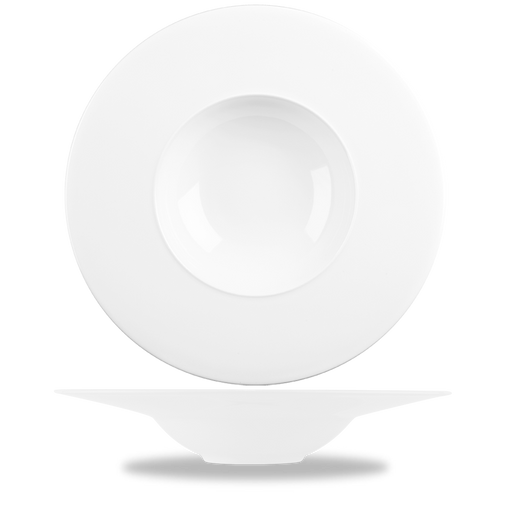Alc Ambience White Medium Rim Bowl 12 3/8" Box 6