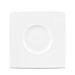 Alc Ambience White Wide Rim Square Plate 8.25" Box 6
