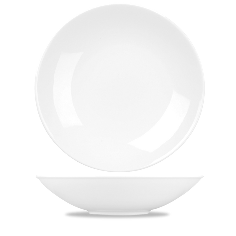 Alchemy Balance White Coupe Buffet Bowl 15.25" Box 4