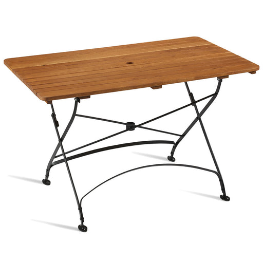 Beautifully crafted folding table
A firm favourite for pubs, garden centres, caf?ÇÜs and boutique bistros. Competitive price, very sturdy, folds flat for easy storage
