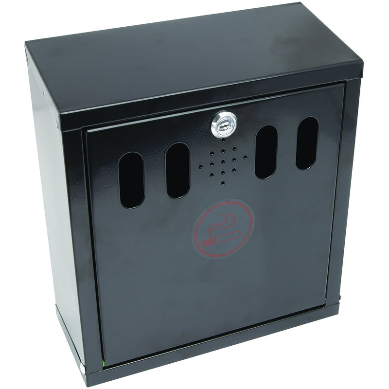 Black Wall-Mounted Outdoor Ashtray