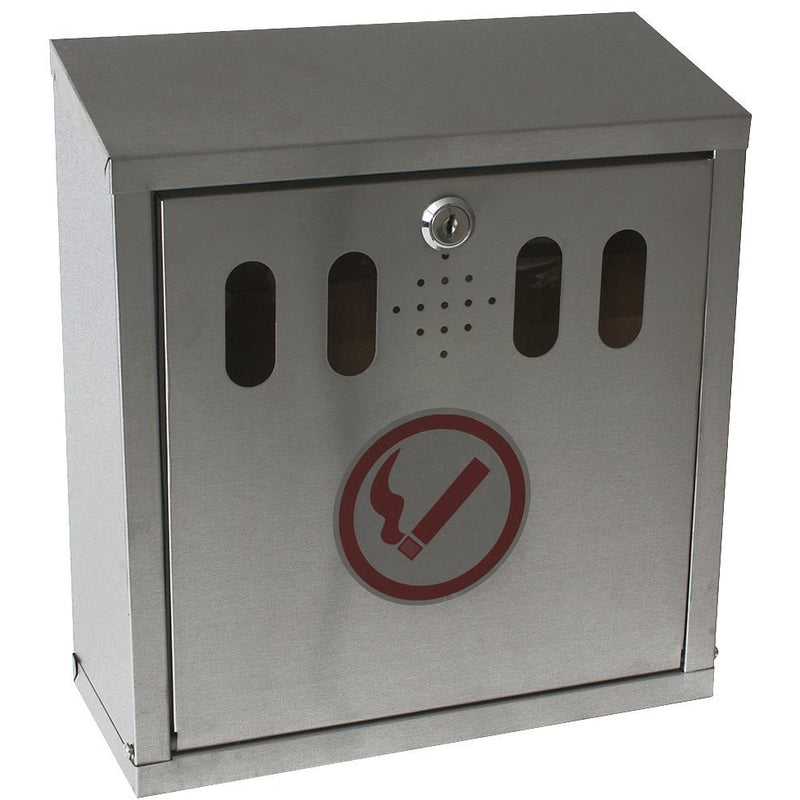 S/St. Wall-Mounted Outdoor Ashtray