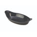 Stoneware Black Oval Eared Dish 22cm/8.5"