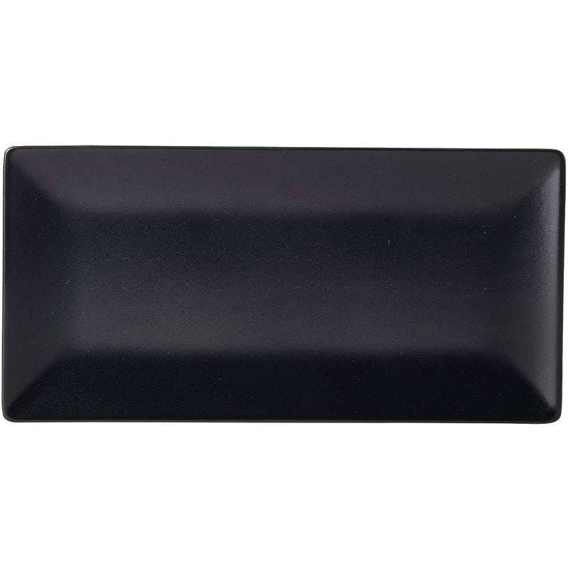 Luna Stoneware Black Rectangular Plate 25 x 15cm/10 x 6"