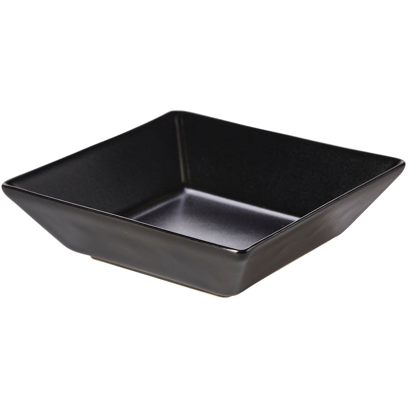 Luna Stoneware Black Square Bowl 17.5 x 5cm/7 x 2"