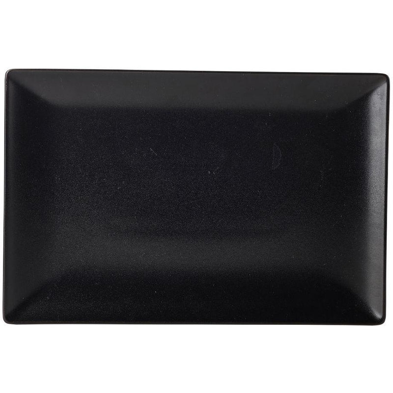 Luna Stoneware Black Rectangular Plate 30 x 20cm/12 x 6"