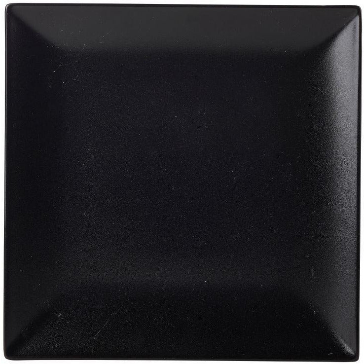 Luna Stoneware Black Square Plate 24cm/9.5"