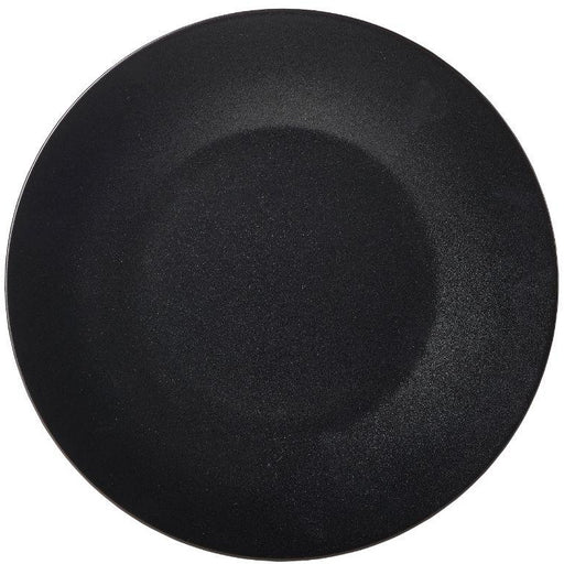 Luna Stoneware Black Wide Rim Plate 25cm/9.75"