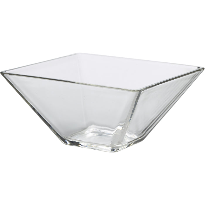 Square Glass Bowl 14 x 7cm H