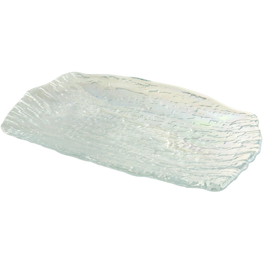 Glacier Rectangular Glass Plate 27 X 16cm