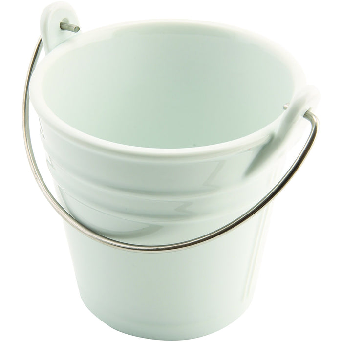 Ceramic Bucket W/ St/St Handle 11cm Dia