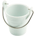 Ceramic Bucket W/ St/St Handle 6.5cm Dia