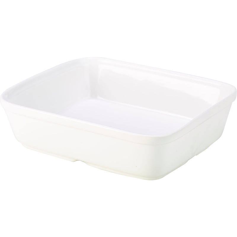 Porcelain Rectangular Roaster 24.5 x 20cm/9.5 x 8"