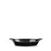 Metallic Black  Intermediate Oval Eared Dish 9"X5" Box 6