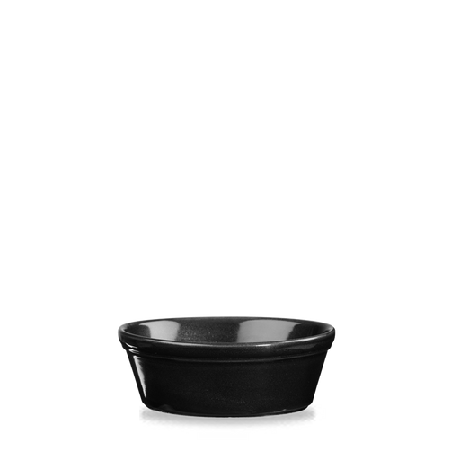 Metallic Black  Oval Pie Dish 6"X4.75" Box 12
