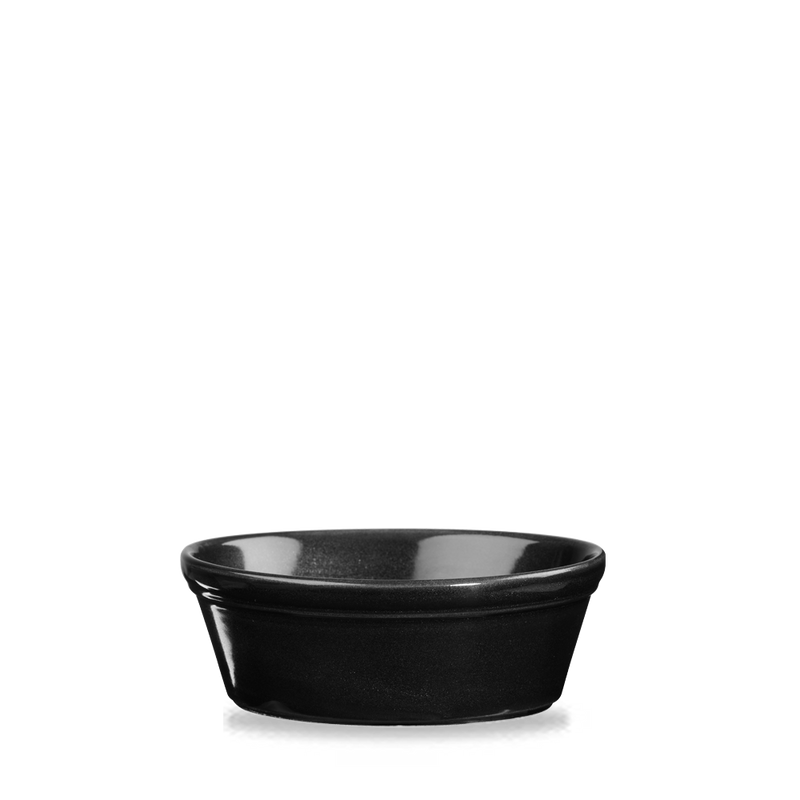 Metallic Black  Round Pie Dish 5.25" Box 12