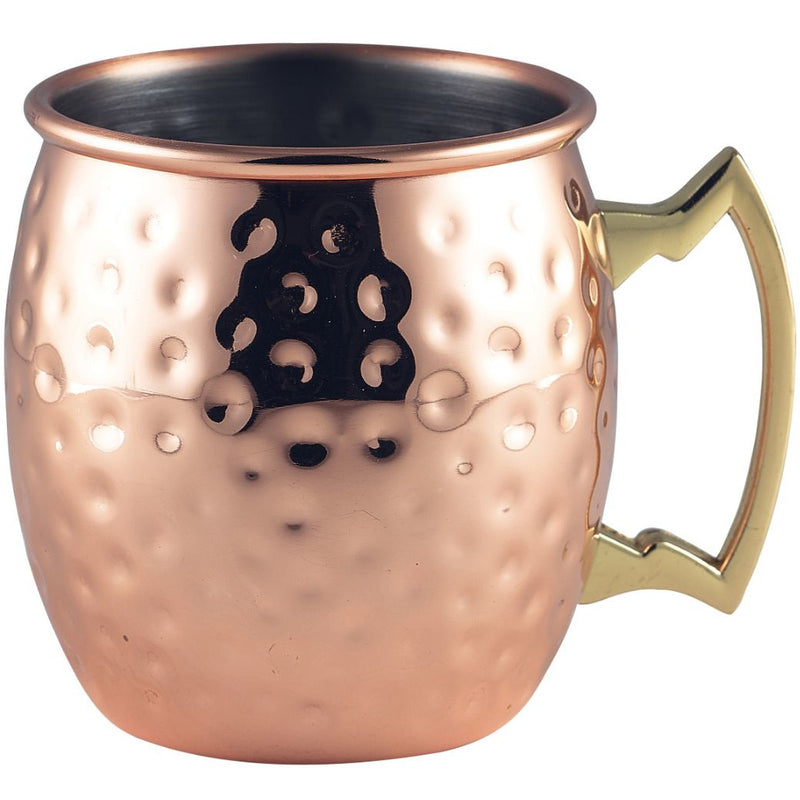 Barrel Copper Mug 40cl/14oz Hammered