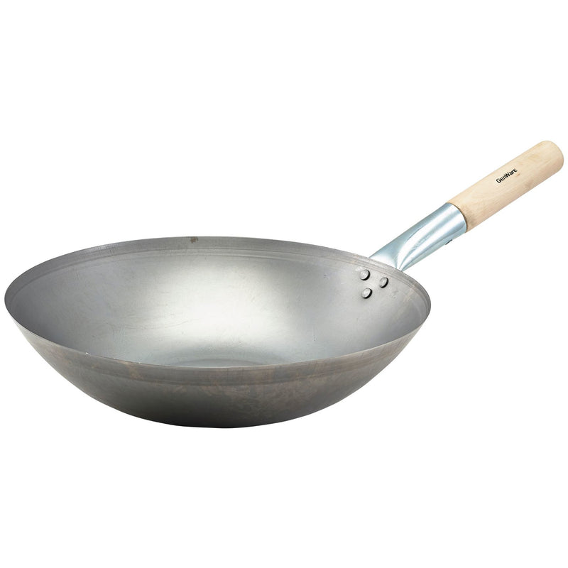 Black Iron Wok Flat Base 14"/35.6cm