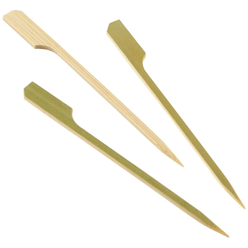 Bamboo Gun Shaped Paddle Skewers 12cm/4.75" (100pcs)