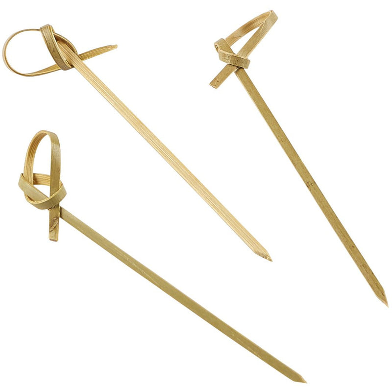 Bamboo Looped Skewers 9cm/3.5" (100pcs)