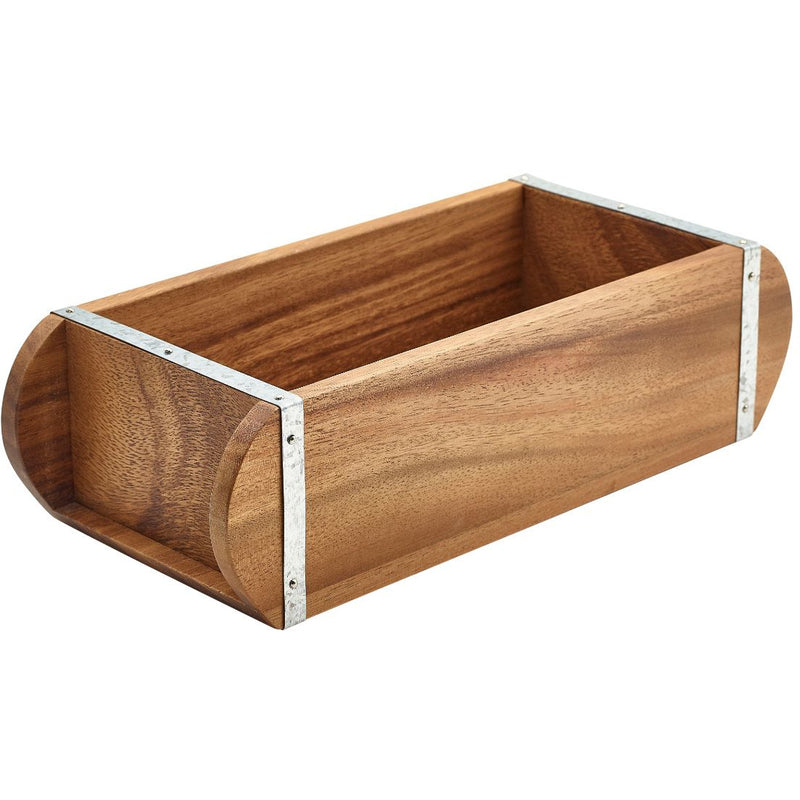 Acacia Wood Brick Mould Table Caddy