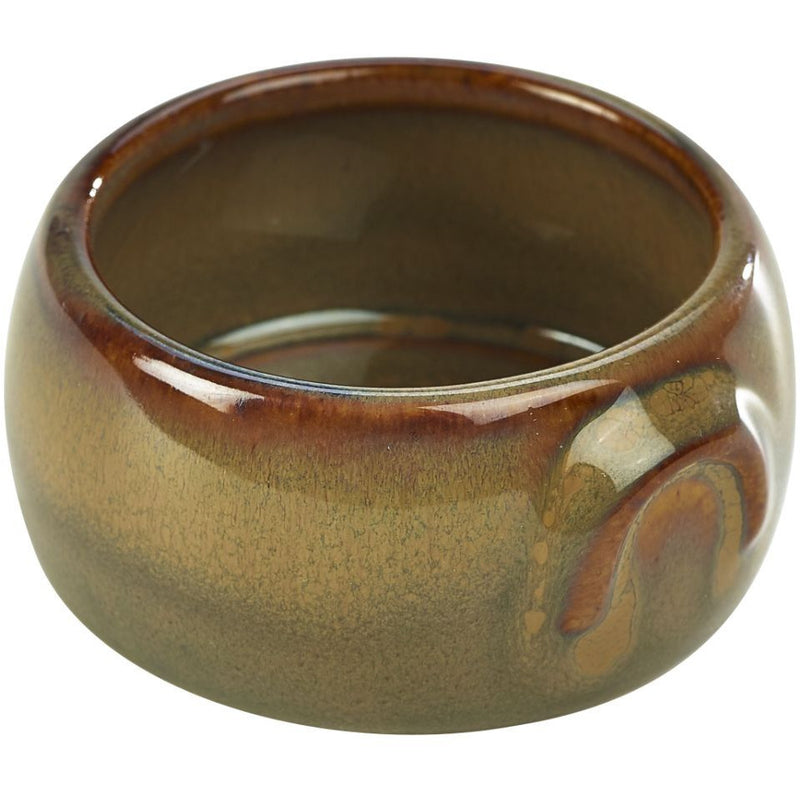 Terra Stoneware Rustic Brown Butter Pot 3oz/90ml
