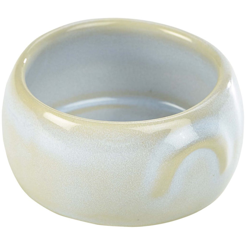 Terra Stoneware Rustic White Butter Pot 3oz/90ml