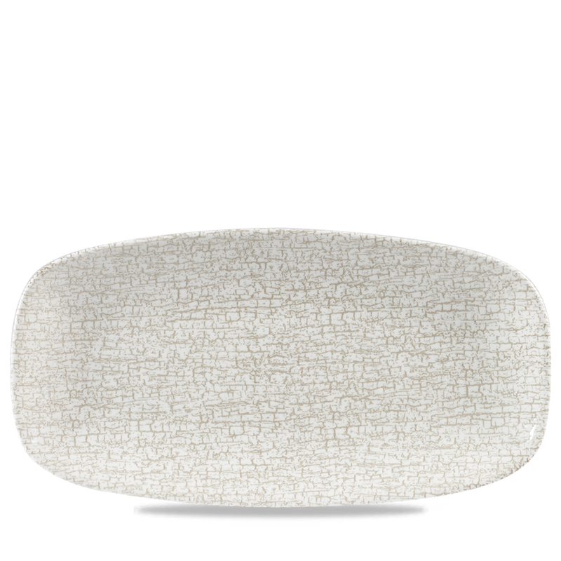 Breccia Agate Grey  Chefs Oblong Plate 11 3/4" X 6"  Box 12