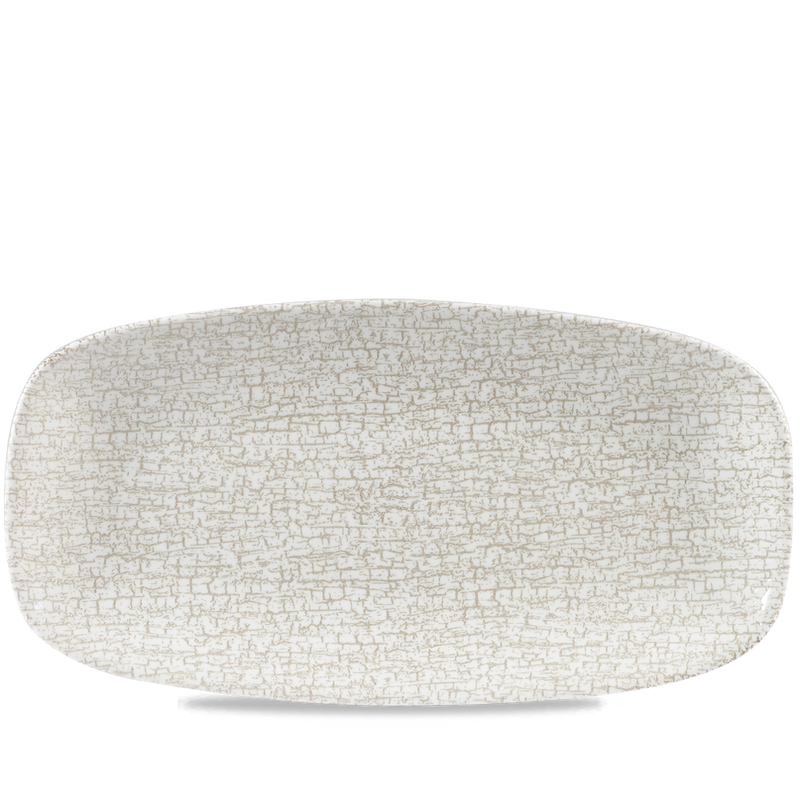 Breccia Agate Grey  Chefs Oblong Plate 13 7/8X7 3/8" Box 6