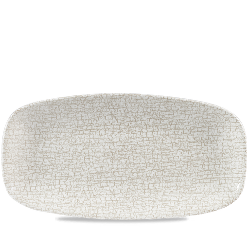 Breccia Agate Grey  Chefs Oblong Plate 13 7/8X7 3/8" Box 6