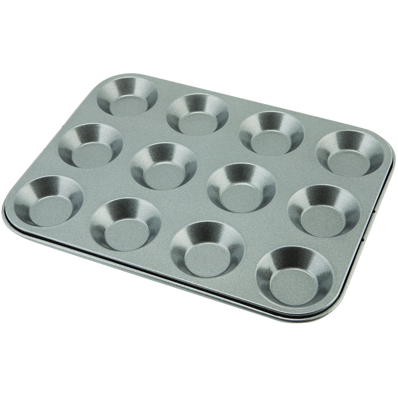 Carbon Steel Non-Stick 12 Cup Bun Tray