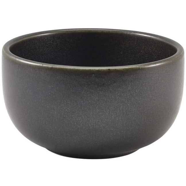 Terra Porcelain Black Round Bowl 12.5cm