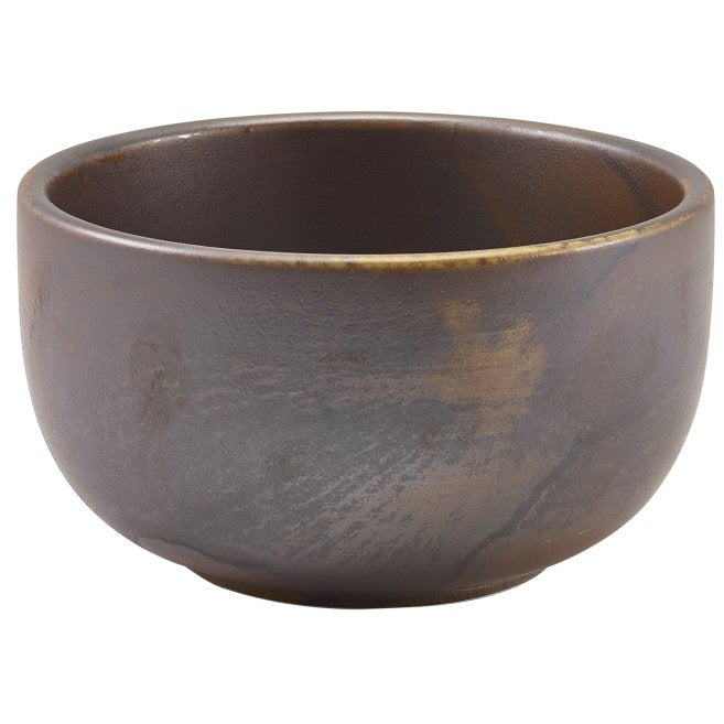 Terra Porcelain Rustic Copper Round Bowl 12.5cm
