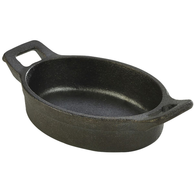 Mini Cast Iron Oval Eared Dish 12 x 9 x 3cm