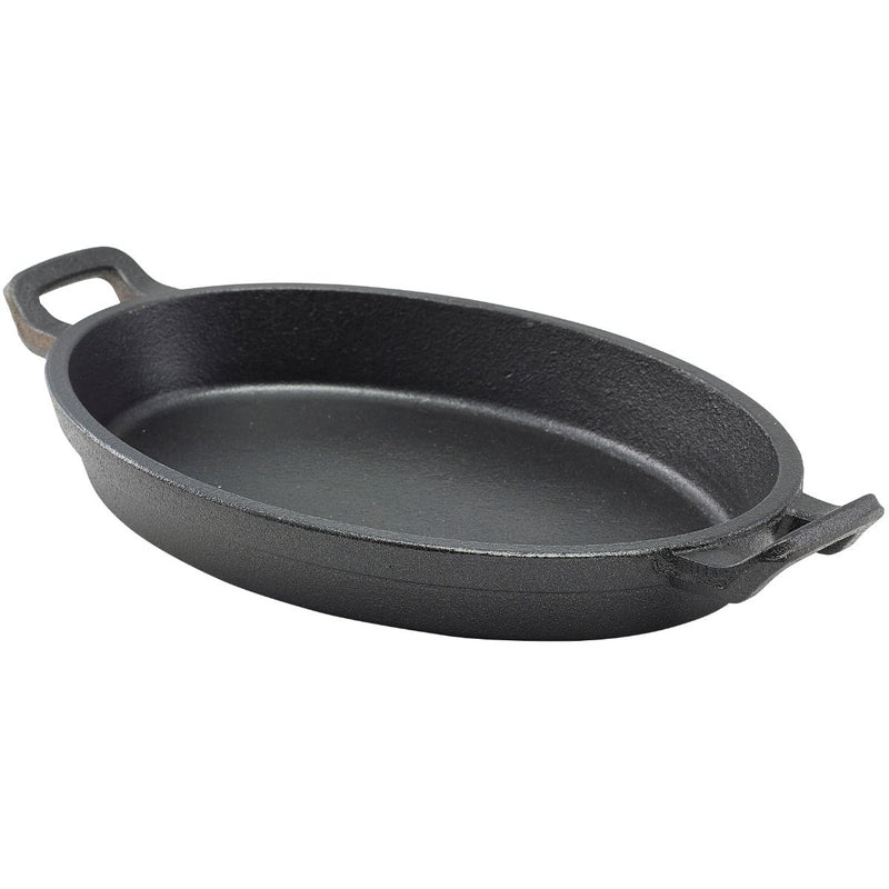 Cast Iron Oval Eared Dish 24 x 17.3 x 3.4cm