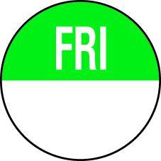 19mm Friday Removable Day Dots (1000)