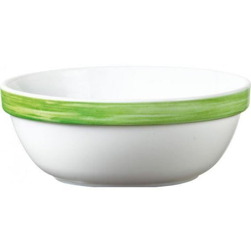 Arcoroc Brush Green Opal Dinnerware  Stackable Bowl(12cm)(4.7") (Box of 24) - Smashing Supplies
