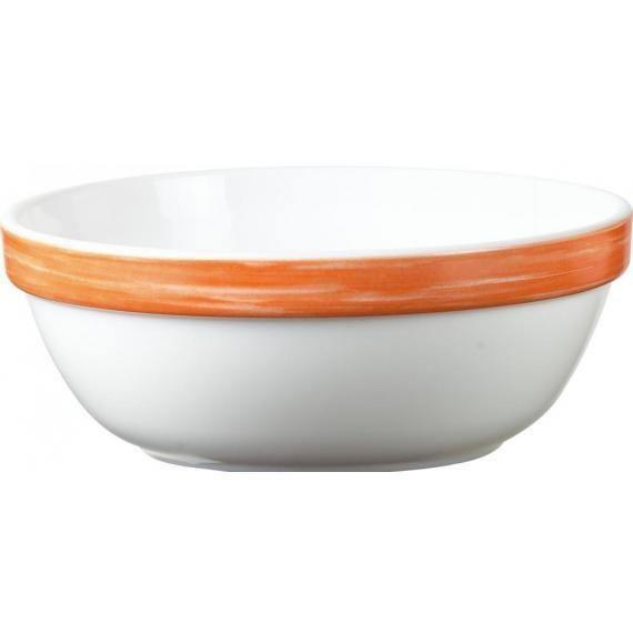 Arcoroc Brush Orange Opal Dinnerware  Stackable Bowl(12cm)(4.7") (Box of 24) - Smashing Supplies