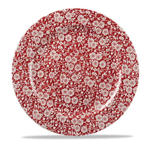 Victorian Calico Cranberry Profile Plate 12" Box 6