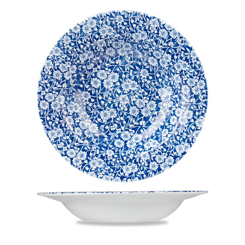 Victorian Calico Prague Profile Rimmed Soup 9.75" Box 6