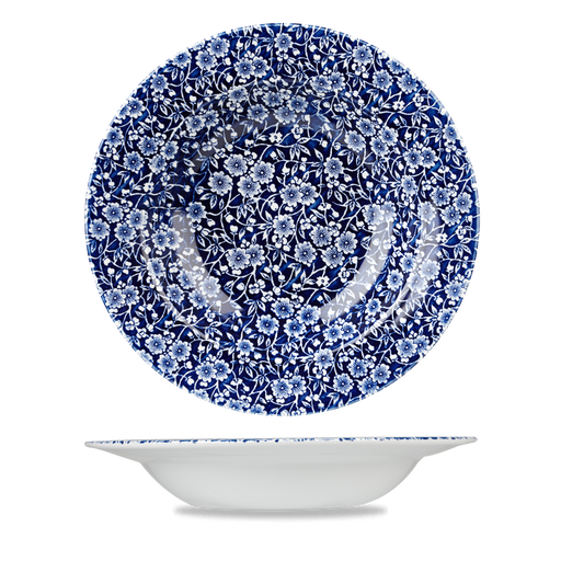 Victorian Calico Willow Profile Rimmed Soup 9.75" Box 6