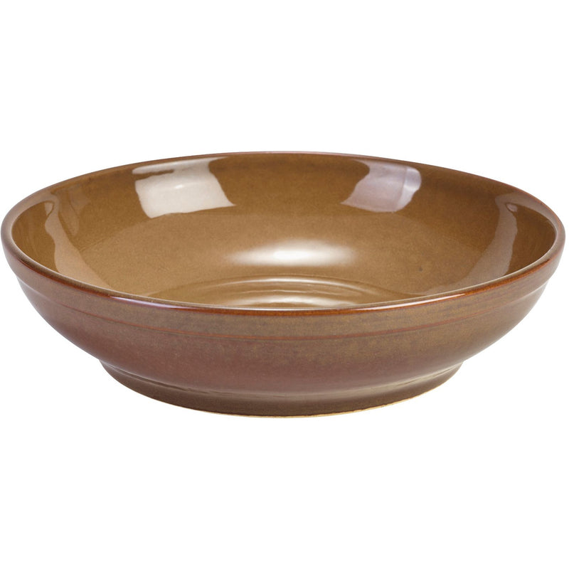 Terra Stoneware Rustic Brown Coupe Bowl 27.5cm