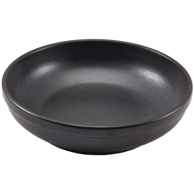Terra Porcelain Black Coupe Bowl 23cm