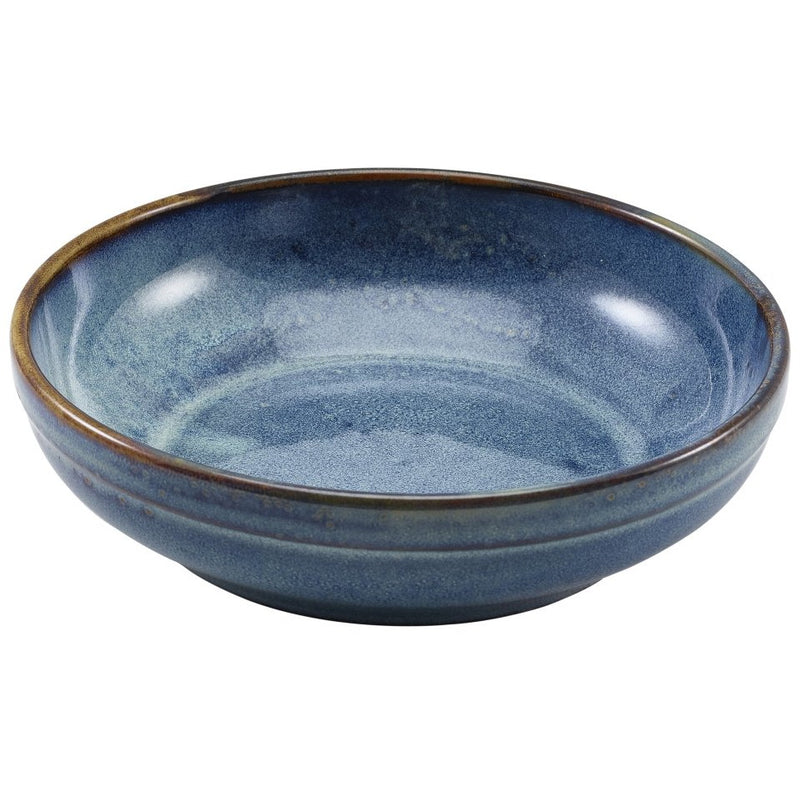 Terra Porcelain Aqua Blue Coupe Bowl 20cm