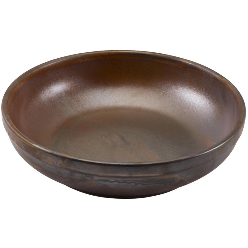 Terra Porcelain Rustic Copper Coupe Bowl 23cm