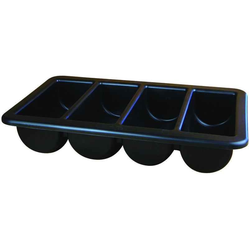Cutlery Tray/Box 1/1 Black 13" X 21"